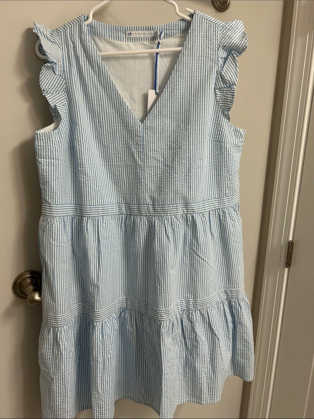 Southern Tide Light Blue Striped Dress brand new with tags size medium